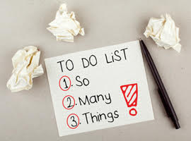 To Do List:  So Many Things!